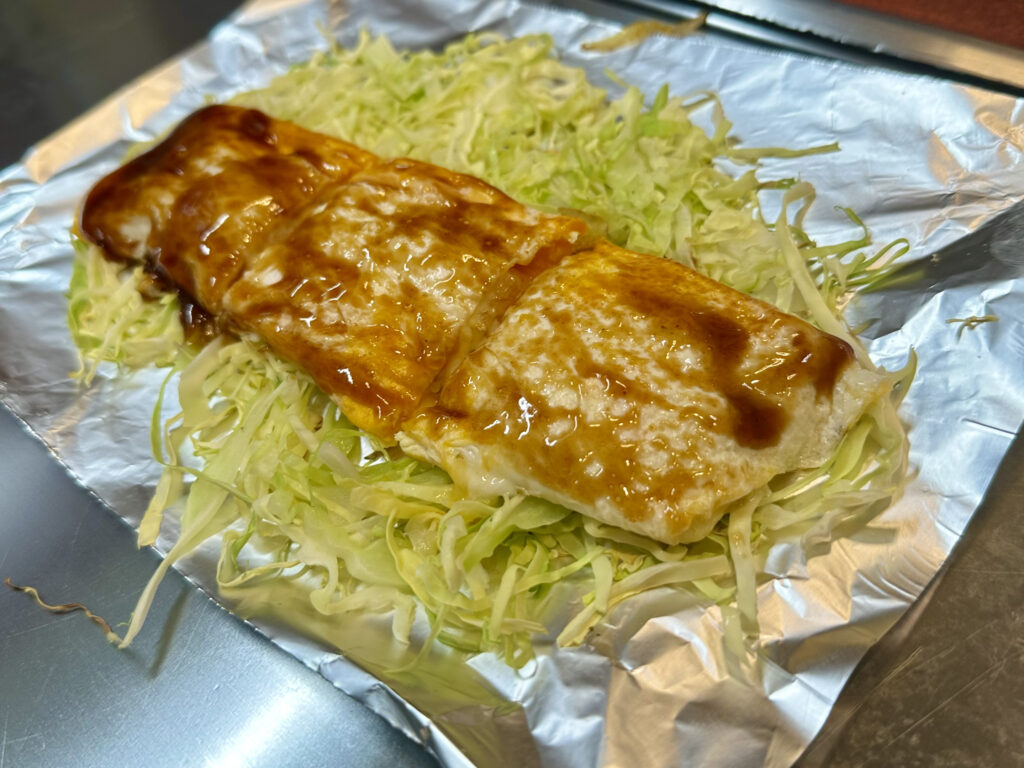 「キャベツ畑」のチーズねぎ焼き